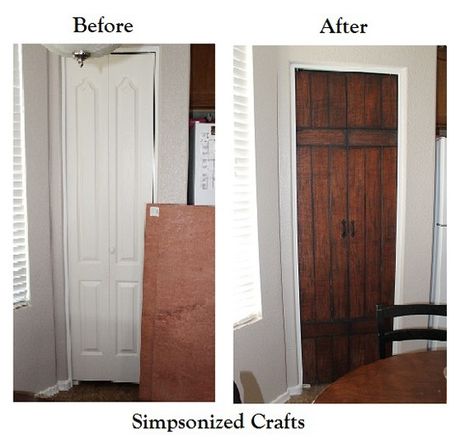 Barn Door Before and After Faux Barn Door, Western Bedroom, Door Inspiration, Western Furniture, Old Door, Door Makeover, Bifold Doors, Western Decor, The Ranch