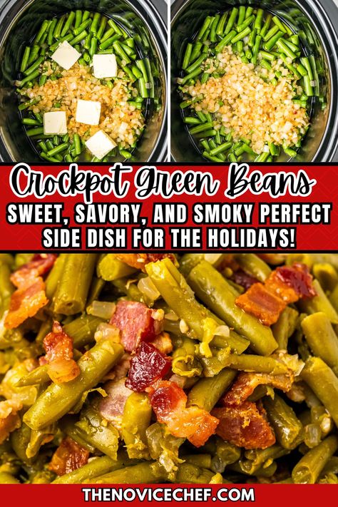 South Your Mouth Green Beans, Green Beans And Ham Crockpot, Crock Pot Green Beans, Frozen Green Bean Recipes, Southern Green Bean Recipes, Canned Green Bean Recipes, Green Beans Garlic, Green Beans Easy, Birthday Meals