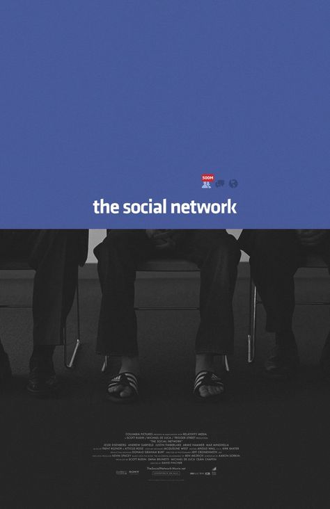 The Social Network (2010) Social Network Movie, Movie Club, Film Poster Design, Minimal Movie Posters, Cinema Posters, Movie Posters Minimalist, Alternative Movie Posters, The Social Network, Movie Poster Art