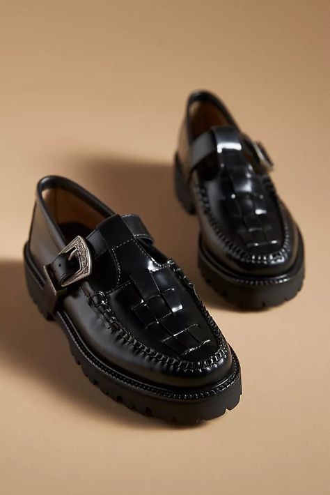 Women's Flats | Peep Toe, Boat Shoes & More | Anthropologie Bass Weejuns, Loafer Shoes Women, Women's Flats, G H, Lug Sole, Black Fits, Shoe Game, Shoe Sale, Womens Flats