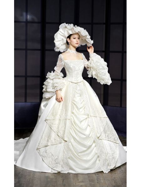 Victorian Wedding Dresses | Home > Wedding > Royal Victorian Style Wedding Dress Victorian Style Wedding Dress, Wedding Dresses Vintage Princess, Victorian Style Wedding, Long Sleeve Bridal Dresses, Victorian Wedding Dress, Victorian Fashion Dresses, Wedding Dresses Uk, Mode Costume, Royal Wedding Dress