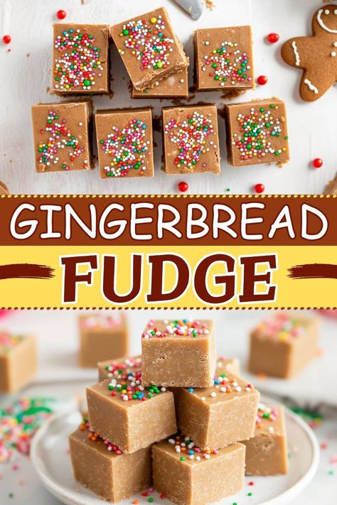 This gingerbread fudge recipe offers a fun twist on traditional fudge, blending the warm flavors of ginger and cinnamon with molasses and vanilla. Cinnamon Fudge Recipe, Holiday Desserts Cookies, Bake Sale Displays, Gingerbread Fudge, Easy Gingerbread, Homemade Fudge Recipes, Fudge Flavors, Christmas Fudge, Condensed Milk Recipes