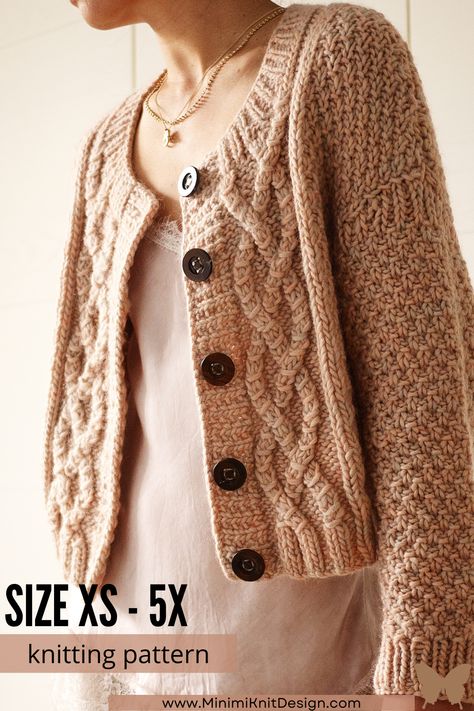 Cable Knit Cardigan Pattern, Cable Cardigan Knitting Patterns, Modern Knitwear, Ladies Vest, Knitted Cardigans, What Is Fashion, Tunic Designs, Cable Cardigan, Cable Knitting