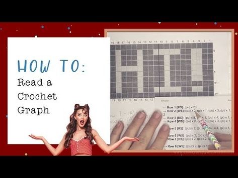 (12) How to Read a Crochet Graph Pattern - YouTube Colorwork Crochet, Crochet Graph, Super Easy, To Read, Reading, Feelings, Crochet, Pattern