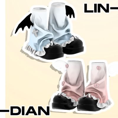 LIN-DIAN_Angel & Demon（Hall... - Create a Sim - The Sims 4 - CurseForge Sims 4 Tabi Shoes, Sims 4 Cc Sleeves Accessory, Ts4 Angel Cc, Sims 4 Cc Clothes Curseforge, Ts4 Demon Cc, Angel Sims 4, Curseforge Sims 4 Cc, Demon Sims 4 Cc, Sims Socks