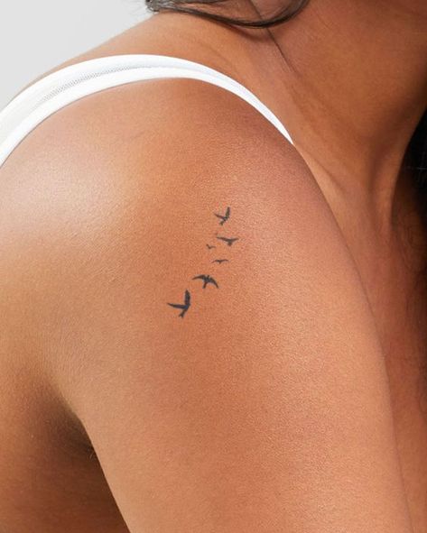 Mini Bird Tattoos For Women, Different Is Beautiful Tattoo, Dainty Bird Tattoos For Women, Minimal Hand Tattoos For Women, Tiny Bird Tattoos For Women, Day By Day Tattoo, Small Bird Tattoos For Women, Bird Tattoo Simple, Bird Tattoo Arm