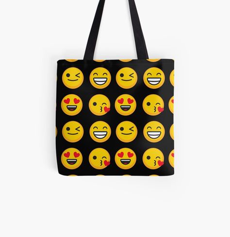 Get my art printed on awesome products. Support me at Redbubble #RBandME: https://www.redbubble.com/i/tote-bag/Emojis-by-Vhutolo/79337716.PJQVX?asc=u Cool Emoji, Medium Bags, Tote Bag Design, Cotton Totes, Cotton Tote Bags, Large Bags, Small Bags, Bag Sale, Sublimation Printing