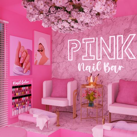 Nail Bar Blend Scene  DETAILS: MADE IN BLENDER 3.0 COMPATIBLE CYCLES FILE SIZE: 186.1 MB THIS IS NOT FOR YOUR SIMS 4 GAME IF... Sims Blender Scene, Nail Technician Room, Beauty Bar Salon Ideas, Ideas Decoracion Salon, Blender Scenes, Beauty Shop Decor, Makeup Studio Decor, Blender Scene, Makeup Bar