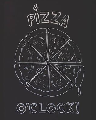 Pizzeria Chalkboard Art, Chalkboard Food Art, Pizza Chalkboard Art, Pizza Chalkboard, Restaurant Quotes, Pizza Meme, School Pizza, Pizza Sign, Chalkboard Drawing