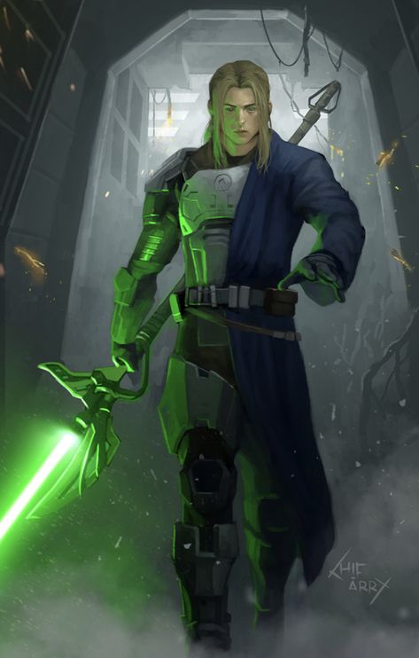 Star Wars Oc Art Male, Arkanian Star Wars, Mandalorian Oc Male, Star Wars Jedi Art, Jedi Oc Male, Jedi Character Design, Star Wars Oc Male, Old Republic Jedi, Jedi Concept Art