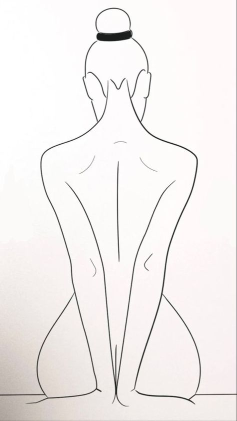 Women’s Silhouette Drawing, Women Silloute Drawing, How To Draw A Silhouette Of A Woman, Feminine Body Outline Tattoo, Women Tattoo Outline, Lady Outline Tattoo, Nude Lady Tattoo Design, Siloette Ideas Tattoo, Women Body Outline Tattoo