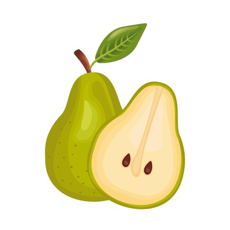 pear fresh delicious fruit detailed style icon Fruits Pics, Pear Cartoon, Buah Pear, Inktober Inspiration, Pear Painting, Fruit Icons, Fruit Picture, Pear Fruit, Diy Artwork