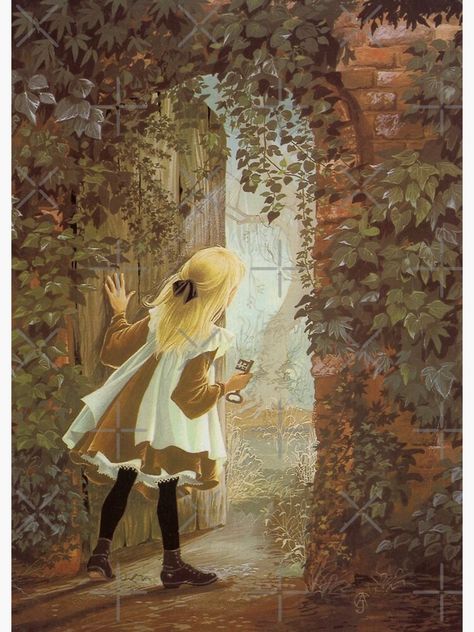 "Secret Garden Vintage Illustration" Art Print for Sale by IliaLobell | Redbubble Secret Garden Book, Wedding Readings, Garden Illustration, Garden Drawing, The Secret Garden, Garden Painting, Romantic Garden, Secret Places, Art And Illustration