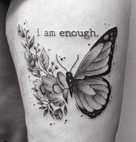 24 Meaningful I Am Enough Tattoo Design Ideas for You - Tattoo Twist Womens Tattoos Forearm, Meaningful Cover Up Tattoos, I Am Good Enough Tattoo, People Pleaser Tattoo Ideas, Your Enough Tattoo, I Am Enough Quotes Tattoo With Flower, You Are Enough Tattoos For Women, I Am Enough Quotes Tattoo, You Are Enough Tattoo