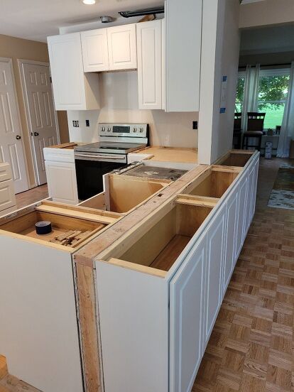 Kitchen Island Next To Refrigerator, Kitchen Island Galley Kitchen, Center Island With Stove And Oven, Kitchen Cabinets Stove Area, 30 Inch Wide Kitchen Island, 2 Ft Deep Kitchen Island, Kitchen Island With Upper Cabinets, Kitchen Two Dishwashers, Cabinets Next To Window In Kitchen