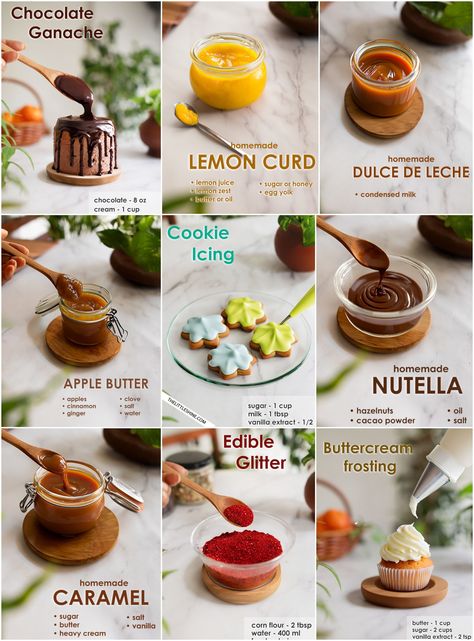 Food Review Ideas, Dessert Menu Ideas, Yellow Snacks, Chicken Starter Recipes, Homemade Recipe Books, Homemade Cookbook, Homemade Sauce Recipes, Chocolate Recipes Homemade, Dessert Spread