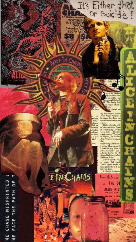 Alice in chains Estilo Punk Rock, Mad Season, Grunge Band, Band Wallpapers, Beautiful Disaster, Gothic Rock, Heavy Metal Music, Alice In Chains, Vintage Poster Art