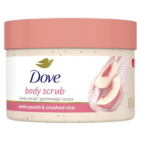 Reveal smooth, radiant skin with our nourishing body scrub in soothing white peach and crushed rice. Dove Body Scrub, Dove Beauty Bar, Silky Smooth Skin, Dove Beauty, Dove Body Wash, Skin White, Exfoliating Body Scrub, Shea Body Butter, Health Skin Care