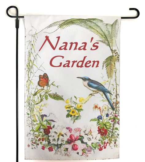 PRICES MAY VARY. NANA GIFTS & PRESENTS - This Garden Flag that says "Nana's Garden", is one great Gift Idea that Nana probably doesn't already have! Please note this is flag only. Poles or stands can be purchased separately. FUN, NANA HOME DÉCOR - Let's face it, Nana probably has her fair share of indoor Nana Décor. Why not spread the love to her outdoor garden! ALL OCCASION NANA ITEMS - Perfectly suited for Nana Gifts for giving at Christmas, Birthdays, Easter, Valentines Day, Mother's Day and Nana Presents, Gifts For Nana, Nana Gifts, Vintage Landscape, Garden Flags, Christmas Birthday, Outdoor Garden, Gift Giving, More Fun