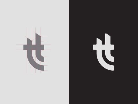 tt monogram by Oanna Turta | Dribbble | Dribbble Letter T Monogram Logo, Tt Logo Design, T Logo Design Letter, T Monogram Logo, T Letter Logo Design, T Symbol, Ta Logo, Tt Logo, Tile Logo