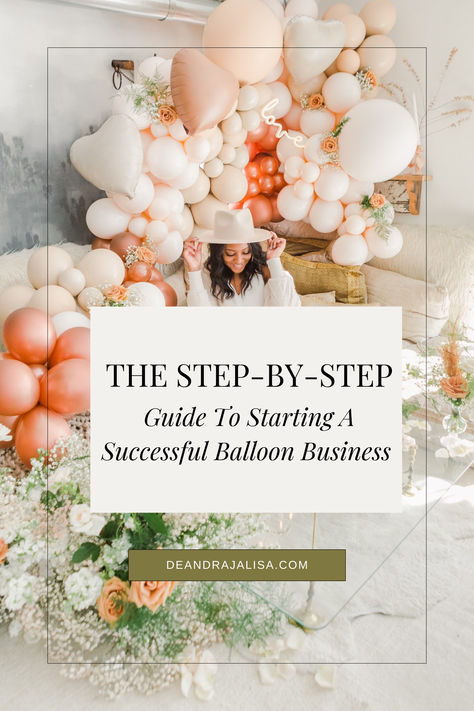 Are you dreaming of starting your own balloon business? If so, you’re in the right place, as I have over seven years of experience in the industry, I have witnessed firsthand how the world of balloons can transform lives and create thriving businesses. Today, I am excited to guide you through the essential steps to start your own balloon business from scratch. #balloonbusiness #entrepreneurship #businessguide #successtips #creativeentrepreneur #businessstartup #balloondesigns #homebusiness How To Start A Balloon Garland Business, Starting Balloon Business, How To Start A Party Decorating Business, Birthday Party Business Ideas, Balloon Business Organization, Balloon Decor Business, How To Start A Balloon Business, Balloon Business Ideas, Event Styling Business