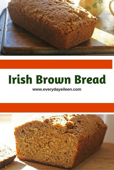 Irish Brown Bread Recipe, Irish Brown Bread, Brown Bread Recipe, Irish Cooking, Loaf Cakes, Brown Bread, Irish Soda Bread, Soda Bread, Irish Recipes