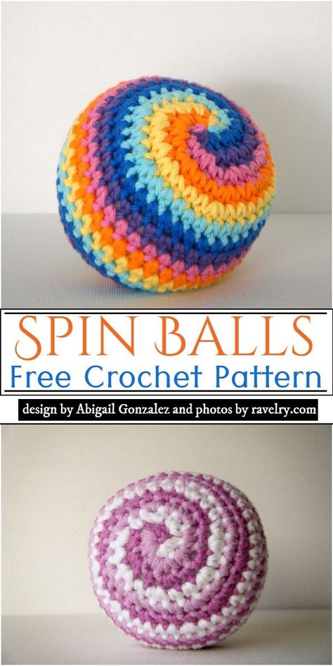 Free Crochet Spin Balls Pattern Chat Crochet, Crochet Ball, Crochet With Cotton Yarn, Crochet Amigurumi Free, Crochet Heart, Crochet Cat, Crochet Toys Patterns, Heart Pattern, Thread Crochet