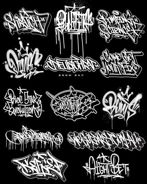 Graffiti Logo Script Graffiti, Goth Graffiti, Easy Graffiti Art, Graffiti Script, Graffiti Calligraphy, Graffiti Sketchbook, Graffiti Handstyle, Font Styles Alphabet, Cool Fonts Alphabet