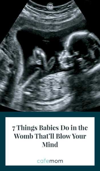 Sure, there are flutters and flips and kicks, but you won't believe what else babies do in the womb as they grow! Here's what scientists say about all the ways your baby is developing and learning during your pregnancy. Baby In Womb, Baby Development Activities, Pregnancy Info, Pregnancy Nutrition, Baby Momma, Natural Pregnancy, Baby Prep, Pregnancy Symptoms, Baby Tips