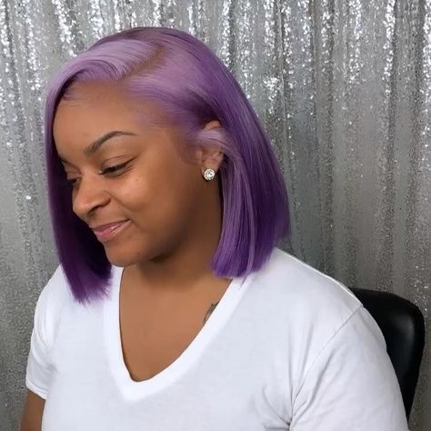 Colored Bob Wigs, Colored Bob, Straight Middle Part, T Part Wig, Lace Front Bob Wigs, Lace Front Bob, Makeup Vanities, Bold Hair Color, Back To School Sale