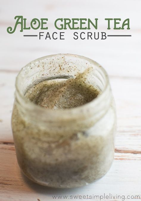 Scrub Ideas, Face Scrub Recipe, Homemade Face Wash, Make Up Diy, Green Tea Face, Aloe Green, Scrub Corpo, Coconut Oil Recipes, Scrub Recipe