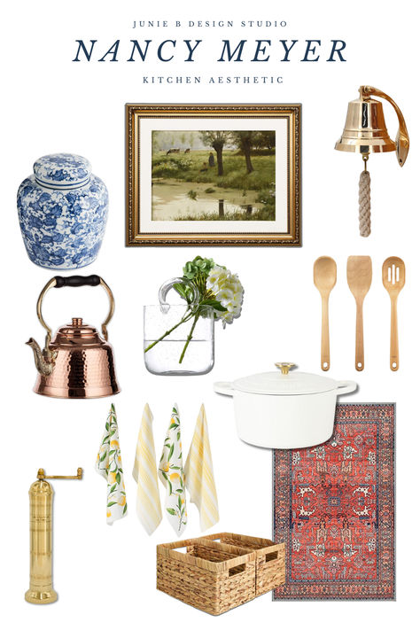 Transform your kitchen into a Nancy-Meyer inspired haven with these timeless pieces. Nancy Meyer Dining Room, Nancy Mayer Aesthetic, Nancy Meyers Fall Aesthetic, Nancy Meyers Kitchen Aesthetic, Nancy Meyers Aesthetic Kitchen, Nancy Meyers Aesthetic Outfits, Nancy Meyers Dining Room, Nancy Myers Homes Aesthetic, Nancy Mayer