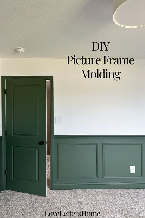 DIY Picture Frame Molding Picture Frame Molding Paint Ideas, Painted Picture Frame Molding, Double Picture Frame Molding, Peel And Stick Picture Frame Molding, Picture Frame Molding Half Wall, Picture Frame Moulding Hallway, Picture Frame Moulding Nursery, Living Room Picture Frame Molding, Basement Molding Ideas