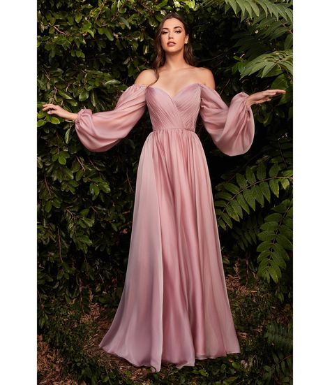 This breathtaking gown is crafted in a stunning petal blush chiffon fabric that floats over a matching lining. The sweetheart bodice features pleating throughout, and is framed with sheer long sleeves, while the dramatic full length skirt boasts a small train.Please allow a 2-3 day handling time. Available in sizes 6-24 while supplies last. . Long Sleeve Prom Dress Luulla, Silk Prom Dress Long Sleeve, Silky Prom Dress Long Sleeve, Prom Dresses Long Short Sleeve, Best Prom Dresses Long Sleeve, Prom Long Sleeve Dresses Simple, Corset Prom Dress With Long Sleeves, Prom Dress Off The Shoulder Long Sleeve, Rose Gold Long Sleeve Bridesmaid Dress