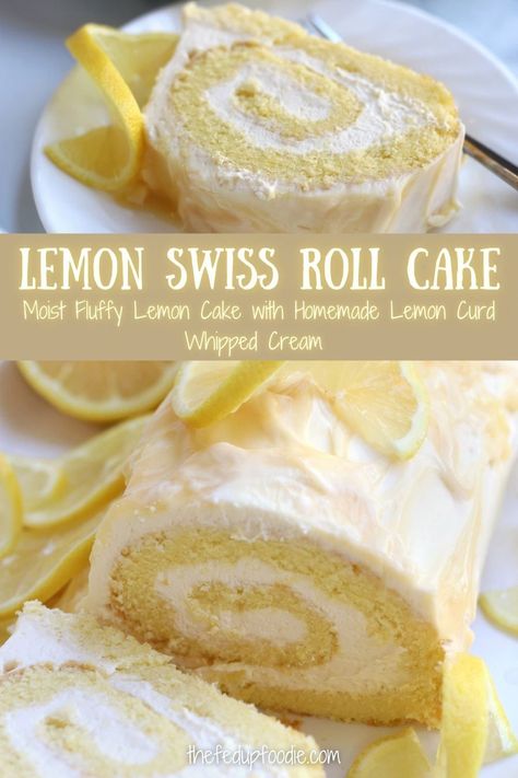 Lemon Raspberry Roll Cake, Lemon Cake Roll With Lemon Curd, Lemon Cake Roll Cream Cheeses, Lemon Fluff Cake, Peach Roll Cake, Lemon Cream Swiss Roll, Lemon Curd Filling For Cake, Easter Jelly Roll Cake, Lemon Swiss Roll Cake