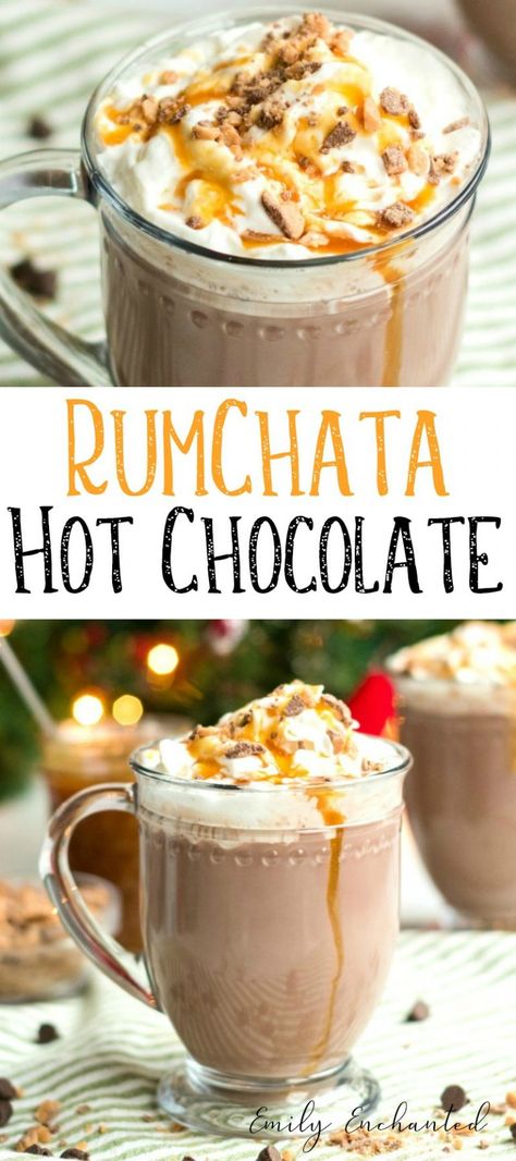 Rumchata Hot Chocolate, Party Food Ideas For Adults Entertaining, Slow Cooker Caramel, Party Food Ideas For Adults, Rumchata Recipes, Caramel Hot Chocolate, Pumpkin Spice Donut, Hot Chocolate Recipe, Pizza Margherita