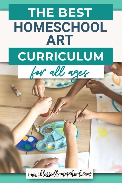 The Best Homeschool Art Curriculum for All Ages Homeschool Art Curriculum, Online Homeschool Curriculum, Simple Art Activity, Basic Art Techniques, Writing Programs, Preschool Art Activities, Art Resources, Homeschool Lesson, Art Curriculum