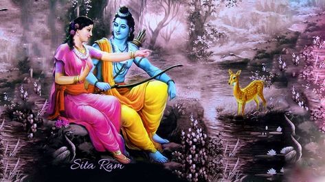 Lord Ram And Sita, Ram And Sita, Happy Tuesday Pictures, Sri Rama Navami, Divine Couple, Ram Ji Photo, Rama Navami, Divine Union, Ram Sita