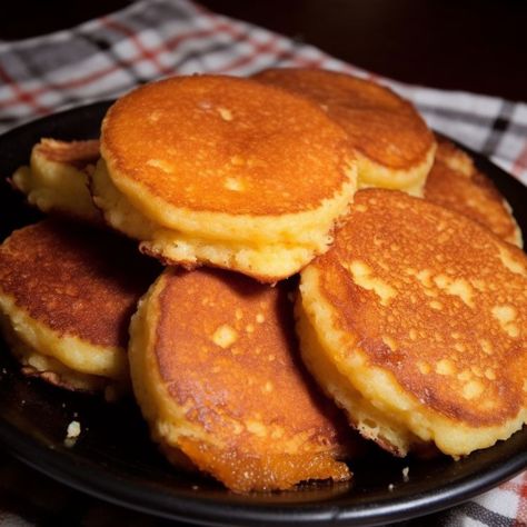 These might look like pancakes, but they're not. Trust me, once you try them, your life will never be the same Fried Cornbread, Cornbread Cake, Viral Recipes, Corn Bread Recipe, Never Be The Same, Deilig Mat, Pancakes And Waffles, Breakfast Brunch Recipes, Bread Recipes Homemade