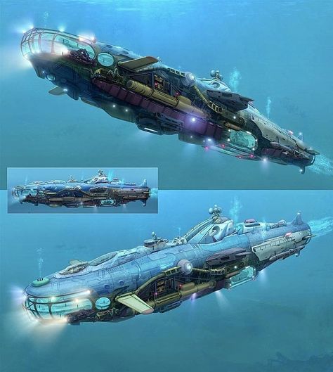 Subnautica Concept Art, Concept Vehicles Sci Fi, Painting School, So Relatable, Space Ship Concept Art, Arte Steampunk, Starship Concept, Starship Design, It Is Done