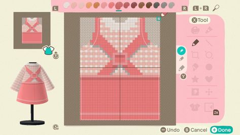 Acnh Patterns, Acnh Clothes, Acnh Design, Acnh Codes, Animal Crossing Qr Codes Clothes, Qr Codes Animal Crossing, Pixel Design, Club Outfit Ideas, New Animal Crossing