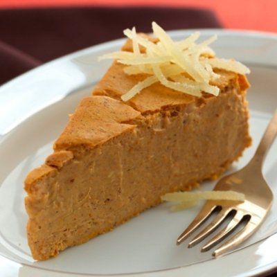 Pumpkin-Maple Crustless Cheesecake Recipe | No Calorie Sweetener & Sugar Substitute | SPLENDA® Crustless Pumpkin Cheesecake, Crustless Cheesecake, Cheesecake Healthy, Weight Watcher Desserts, Pie Cheesecake, Ww Desserts, Low Carb Dessert, Weight Watchers Desserts, Cooking Spray