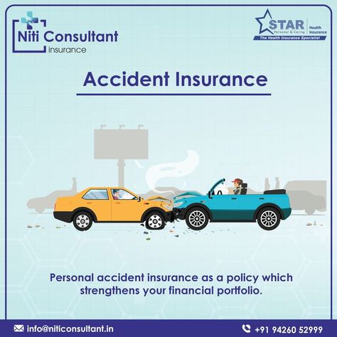 Accident Insurance is complementary to, not a replacement for, health insurance. Accident Care Individual Insurance Policy For Unforeseen Emergencies... With #NitiConsultant & #StarHealthInsurance 📱 Call Us : 9426052999 💬 Whatsapp us : https://api.whatsapp.com/send?phone=919426052999 📧 Email us : info@niticonsultant.in Accident Insurance, Insurance Policy, Health Insurance, Insurance, Portfolio, Health