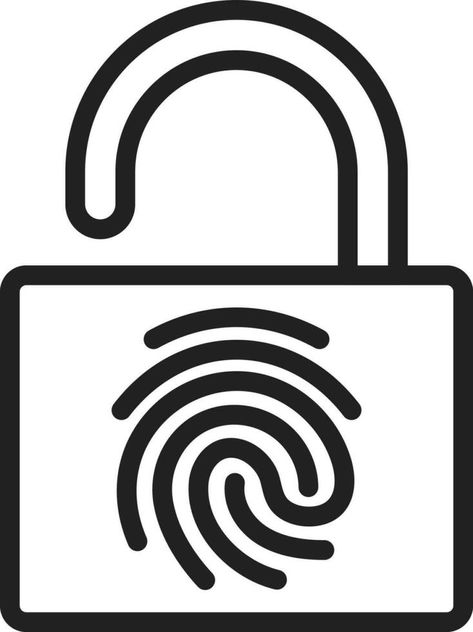 Fingerprint Lock icon vector image. Suitable for mobile apps, web apps and print media. Fingerprint Logo, Arabic Tattoo Quotes, Fingerprint Lock, Lock Icon, Arabic Tattoo, Print Media, Mobile Apps, Web App, Logo Templates