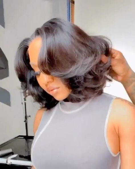 Natural Hair Bob, Pressed Natural Hair, Trendy Bob, Hairstyle For Short, Silk Press Natural Hair, Sassy Hair, Flat Iron Hair Styles, Hair Ponytail Styles, Short Natural Hair Styles