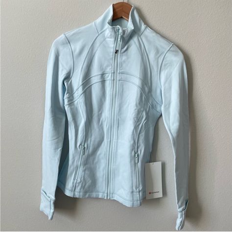 Nwt Lululemon Define Jacket *Luon Sheer Blue Size 6 Sheer Blue Lululemon, Cute Lululemon Outfits, Define Jacket Luon, Preppy Nails, Lulu Outfits, Gymwear Outfits, Lululemon Define, Lululemon Outfits, Lululemon Define Jacket