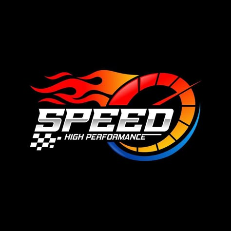 Fast and Speed logo template vector. Automotive Logo Vector Template Car Logo Design Ideas, Racing Logo Design, 4x4 Logo, Sports Car Logos, Motorcycles Logo Design, Speed Logo, Motorsport Logo, Fast Logo, Minimal Text