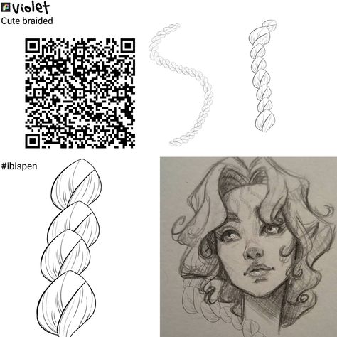 Braids Qr Code Ibis Paint, Ibis Paint Brush Braid, Ibis Paint Braid Brush Code, Braid Qr Code Ibis Paint, Braid Ibispaint Code, Braid Pen Ibis Paint, Ibis Braid Brush, Ibis Paint X Brushes Qr Code Hair Braid, Ibis Paint Brush Code Braids