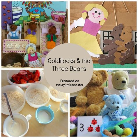 goldilocks and the three bears art craft and activities for preschoolers and toddlers Goldilocks And The 3 Bears Preschool Activities, Goldilocks And The 3 Bears Preschool, Goldy Locks And The Three Bears Activity, Goldie Locks And The Three Bears, Goldilocks Craft, Twos Classroom, Library Preschool, Bear Crafts Preschool, Three Bears Activities