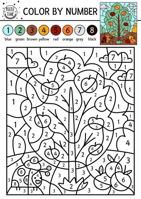 1st Grade Crafts, Color Worksheets For Preschool, Farm Coloring Pages, Number Activity, Kindergarten Colors, Kindergarten Coloring Pages, Autumn Holiday, Preschool Coloring Pages, Funny Fall